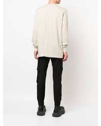 hellbeige Langarmshirt von Rick Owens DRKSHDW