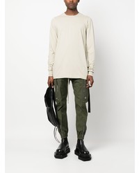 hellbeige Langarmshirt von Rick Owens DRKSHDW