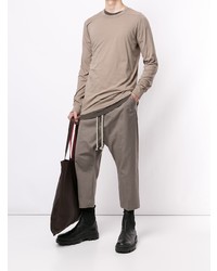 hellbeige Langarmshirt von Rick Owens