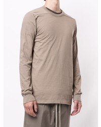 hellbeige Langarmshirt von Rick Owens