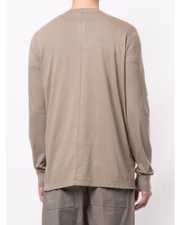 hellbeige Langarmshirt von Rick Owens