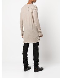 hellbeige Langarmshirt von Boris Bidjan Saberi