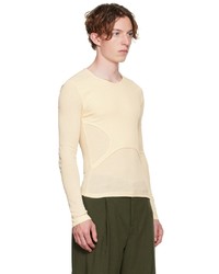 hellbeige Langarmshirt von Dion Lee