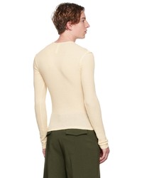 hellbeige Langarmshirt von Dion Lee