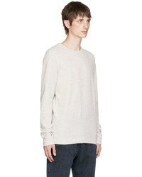 hellbeige Langarmshirt von BOSS