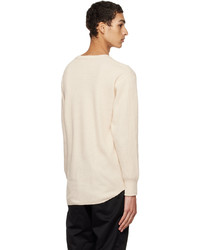 hellbeige Langarmshirt von Nanamica