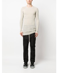 hellbeige Langarmshirt von Rick Owens