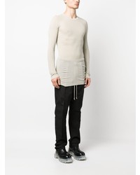 hellbeige Langarmshirt von Rick Owens