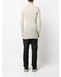 hellbeige Langarmshirt von Rick Owens