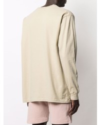 hellbeige Langarmshirt von John Elliott