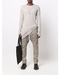 hellbeige Langarmshirt von Boris Bidjan Saberi