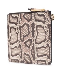 hellbeige Leder Clutch Handtasche von Moschino