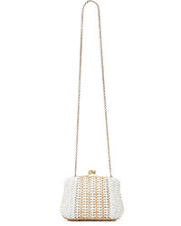 hellbeige Leder Clutch von Serpui Marie