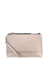 hellbeige Leder Clutch von Even&Odd