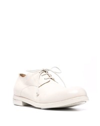 hellbeige Leder Derby Schuhe von Marsèll