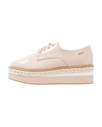 hellbeige Leder Espadrilles von Mtng