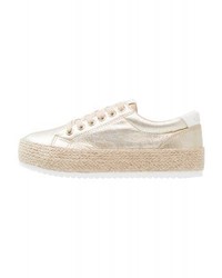 hellbeige Leder Espadrilles von Mtng
