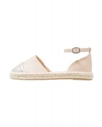 hellbeige Leder Espadrilles von Only
