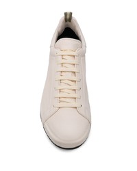 hellbeige Leder niedrige Sneakers von Officine Creative