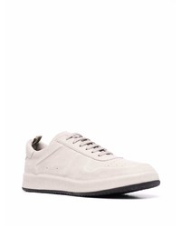 hellbeige Leder niedrige Sneakers von Officine Creative