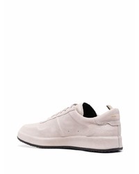 hellbeige Leder niedrige Sneakers von Officine Creative