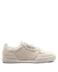 hellbeige Leder niedrige Sneakers von adidas