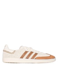 hellbeige Leder niedrige Sneakers von adidas