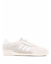 hellbeige Leder niedrige Sneakers von adidas