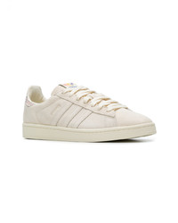 hellbeige Leder niedrige Sneakers von adidas