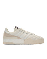 hellbeige Leder niedrige Sneakers von Adidas Originals By Alexander Wang