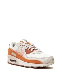 hellbeige Leder niedrige Sneakers von Nike