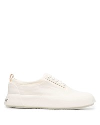 hellbeige Leder niedrige Sneakers von Ambush