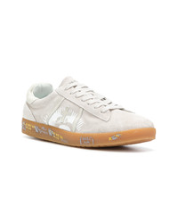 hellbeige Leder niedrige Sneakers von Premiata