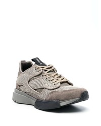 hellbeige Leder niedrige Sneakers von Oamc