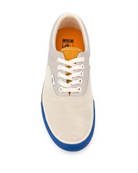 hellbeige Leder niedrige Sneakers von Vans