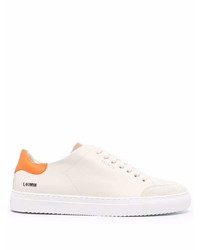 hellbeige Leder niedrige Sneakers von Axel Arigato