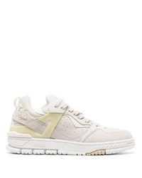 hellbeige Leder niedrige Sneakers von Axel Arigato