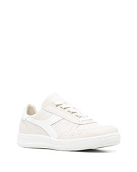 hellbeige Leder niedrige Sneakers von Diadora