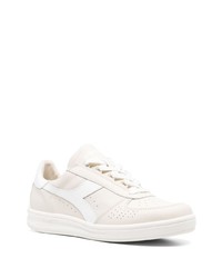 hellbeige Leder niedrige Sneakers von Diadora