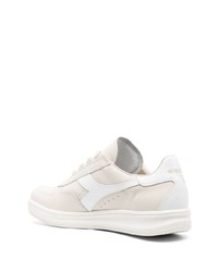 hellbeige Leder niedrige Sneakers von Diadora