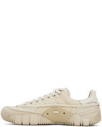 hellbeige Leder niedrige Sneakers von Craig Green