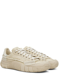 hellbeige Leder niedrige Sneakers von Craig Green