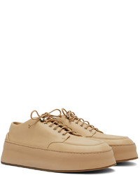 hellbeige Leder niedrige Sneakers von Marsèll