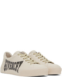 hellbeige Leder niedrige Sneakers von Givenchy