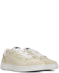 hellbeige Leder niedrige Sneakers von Axel Arigato