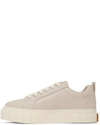 hellbeige Leder niedrige Sneakers von Good News