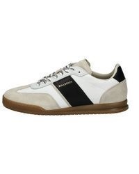 hellbeige Leder niedrige Sneakers von Bullboxer