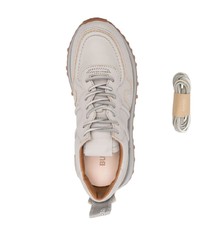 hellbeige Leder niedrige Sneakers von Buttero