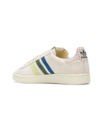 hellbeige Leder niedrige Sneakers von adidas