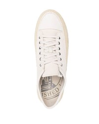 hellbeige Leder niedrige Sneakers von Clarks Originals